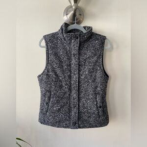 BE COOL Black and Gray Textured Vest Size Large